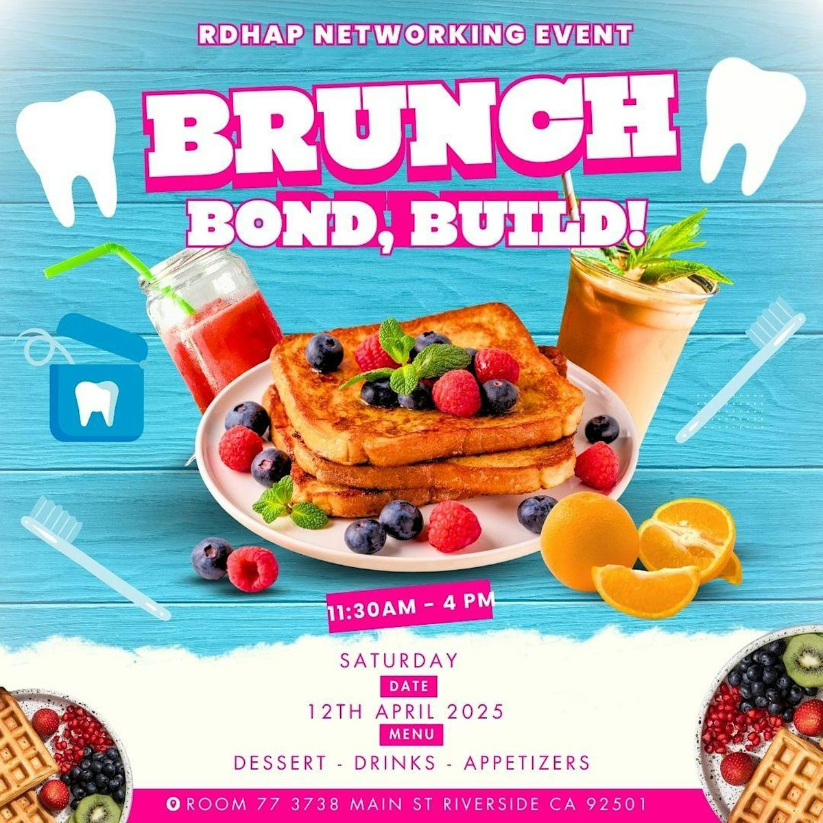 Brunch, Bond, Build !  Networking event for RDHAP entrepreneurs