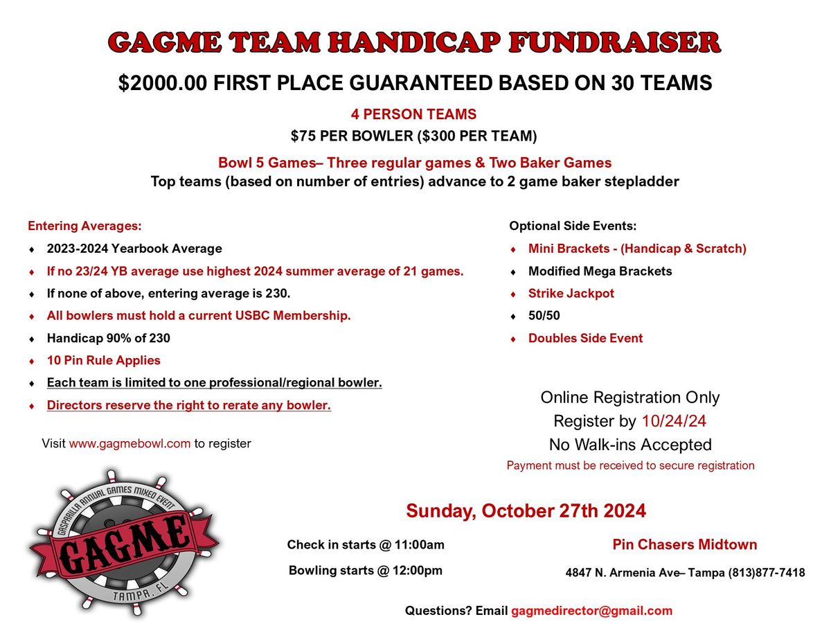 Team Handicap Fundraiser