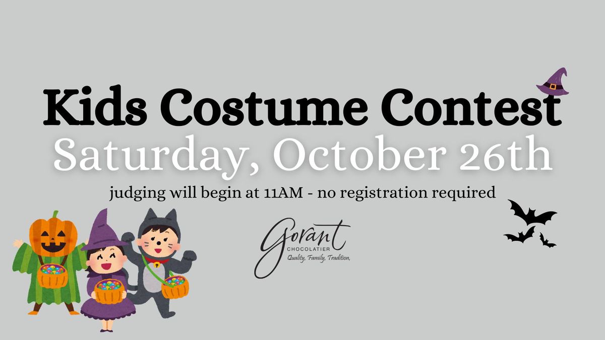 Kids Costume Contest at Gorant Chocolates