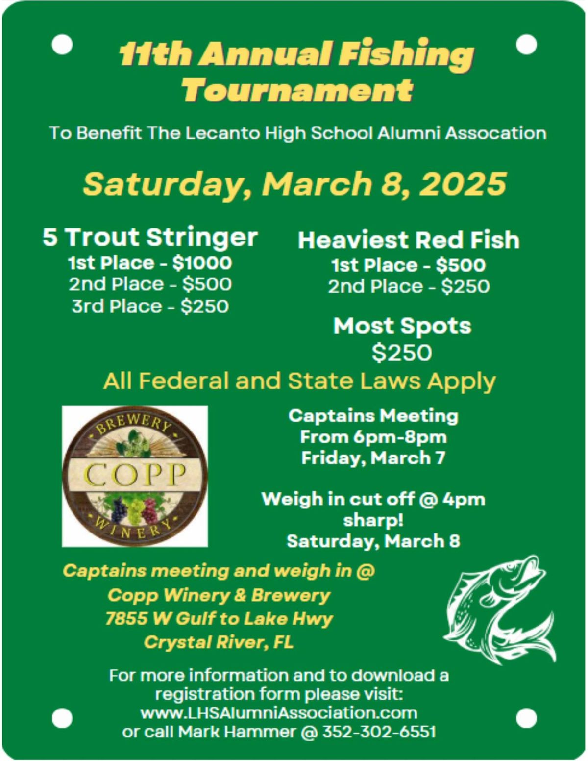 11th Annual LHSAA Scholarship Tournament