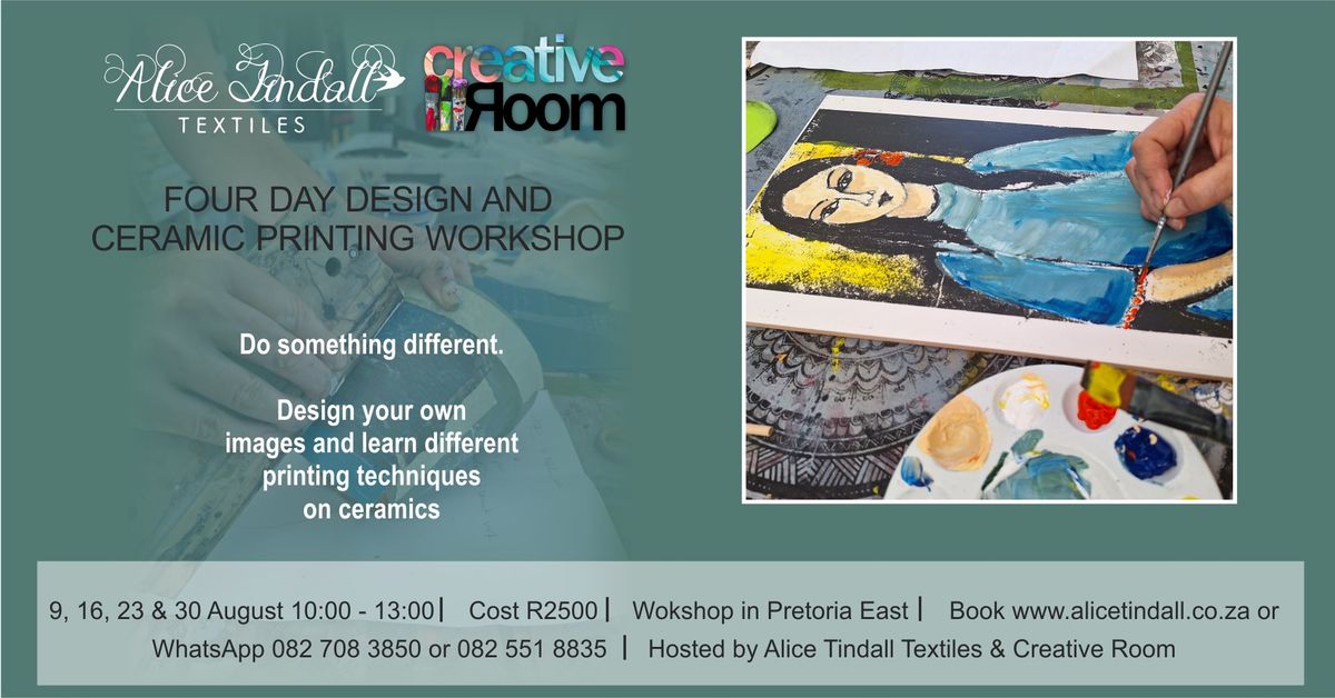 Four-day design and ceramic printing workshop 