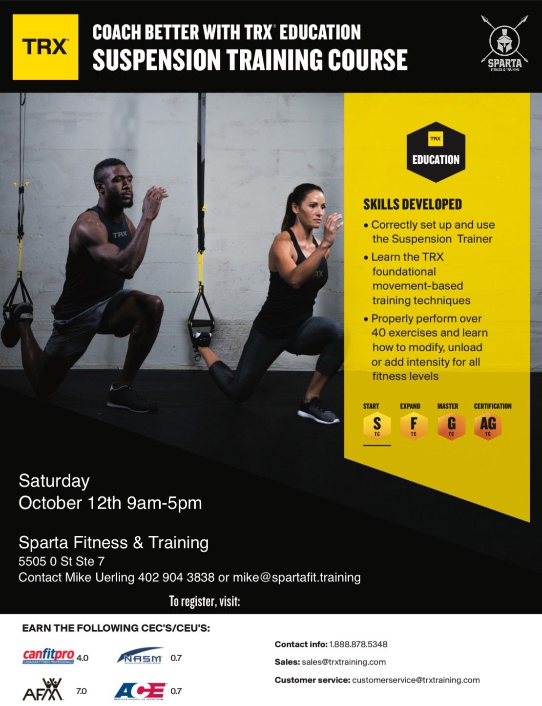 TRX Training Suspension Training Course