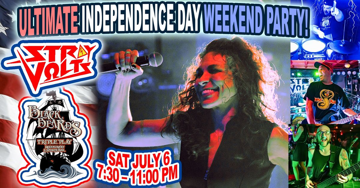 Stray Volts ULTIMATE Independence Day Weekend Party at Blackbeard's New Bern!