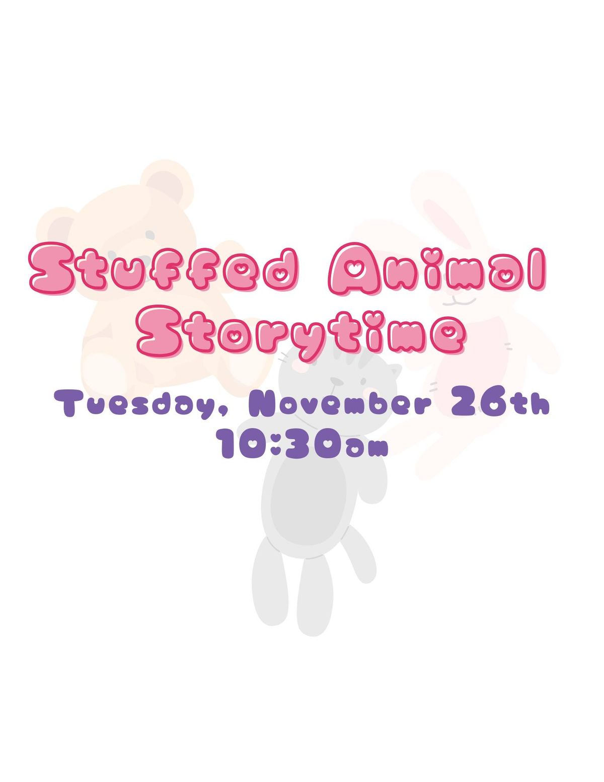 Stuffed Animal Storytime