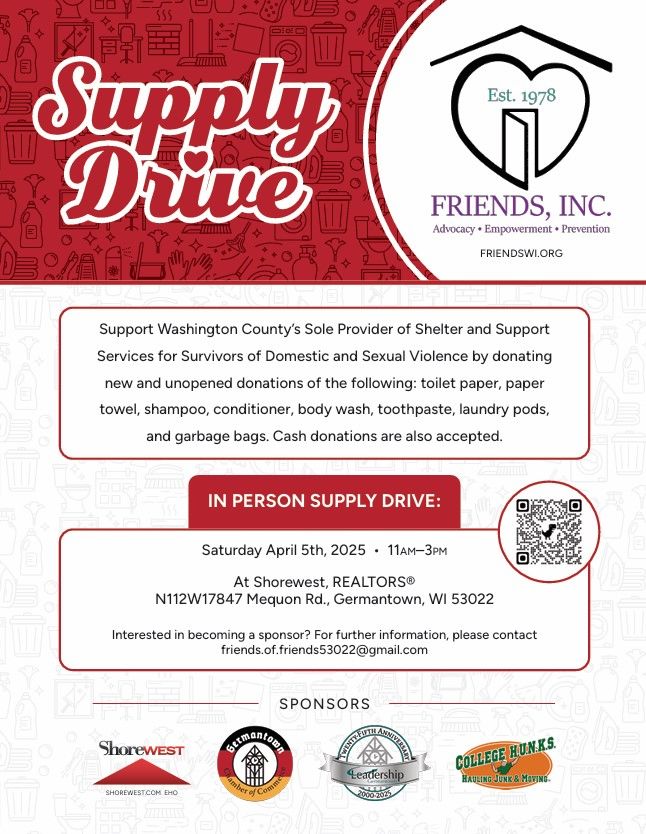 FRIENDS, Inc. Supply Drive - Friends of Friends Leadership Germantown Project