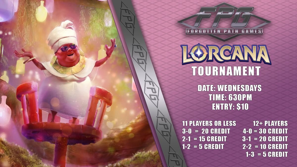 Lorcana Wednesday Weekly Tournament