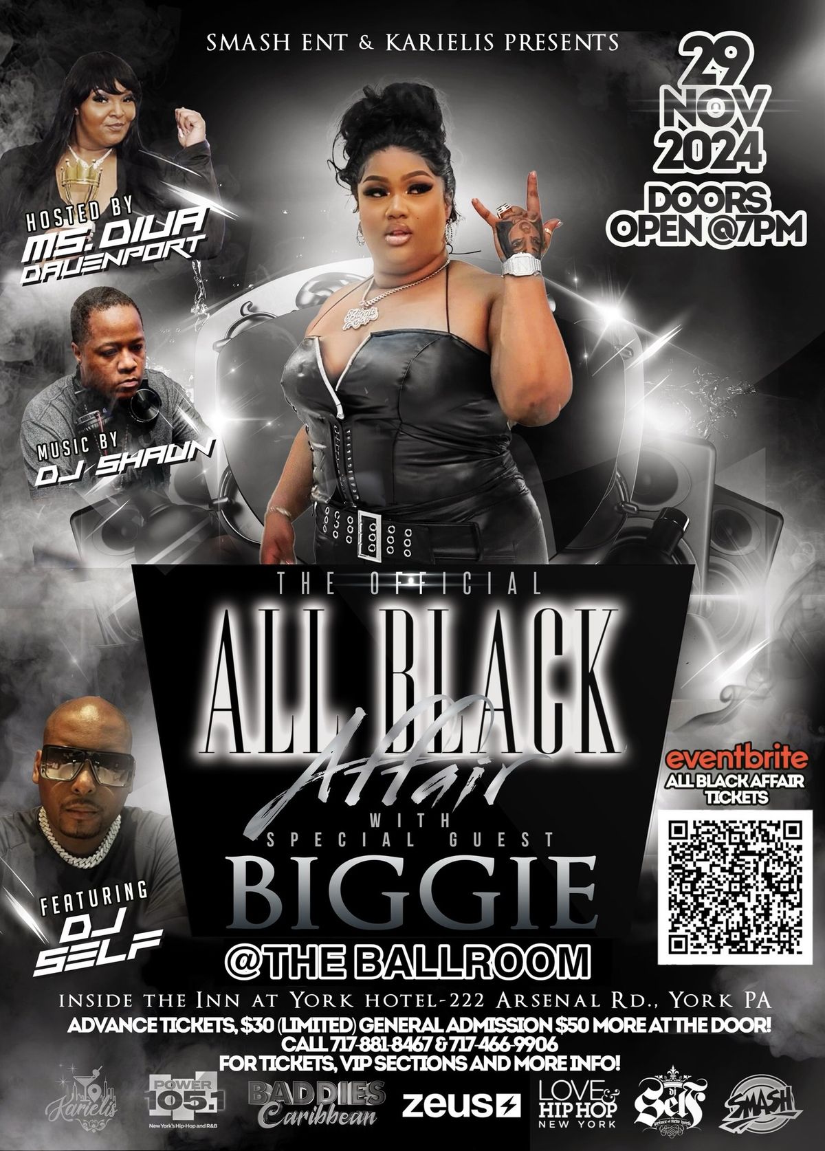 The Official ALL BLACK AFFAIR feat: Zeus Baddie\u2019s BIGGIE w\/ NYC\u2019s Power 105 DJ SELF