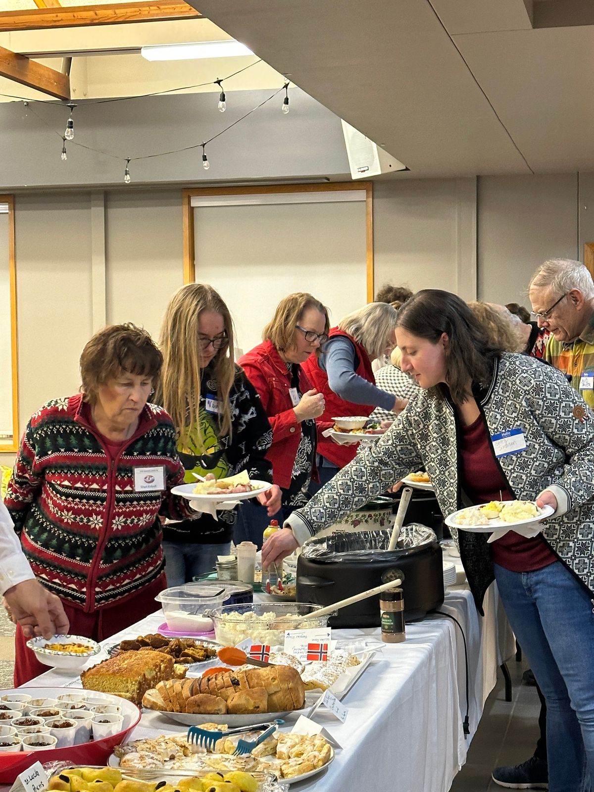 Lodge holiday potluck