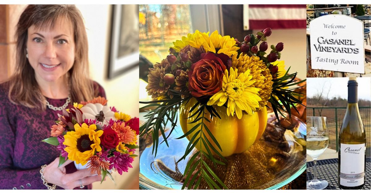 Floral Arranging Workshop-Thanksgiving Pumpkin Centerpiece