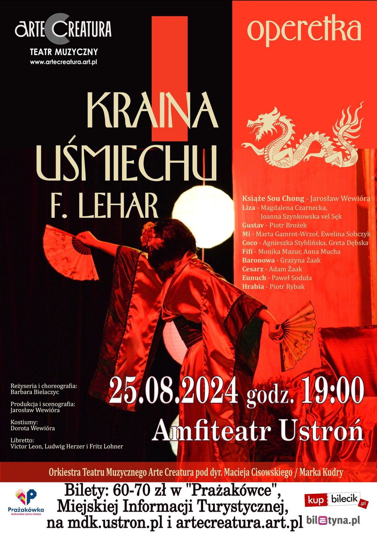 Kraina u\u015bmiechu - OPERETKA  w Amfiteatrze w Ustroniu - \u015aPIEWACY, ORKIESTRA, TANIEC, DOSKONA\u0141A MUZYKA