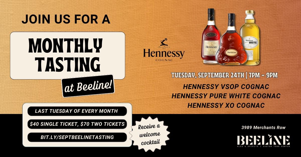 September Tasting: Hennessy at Beeline