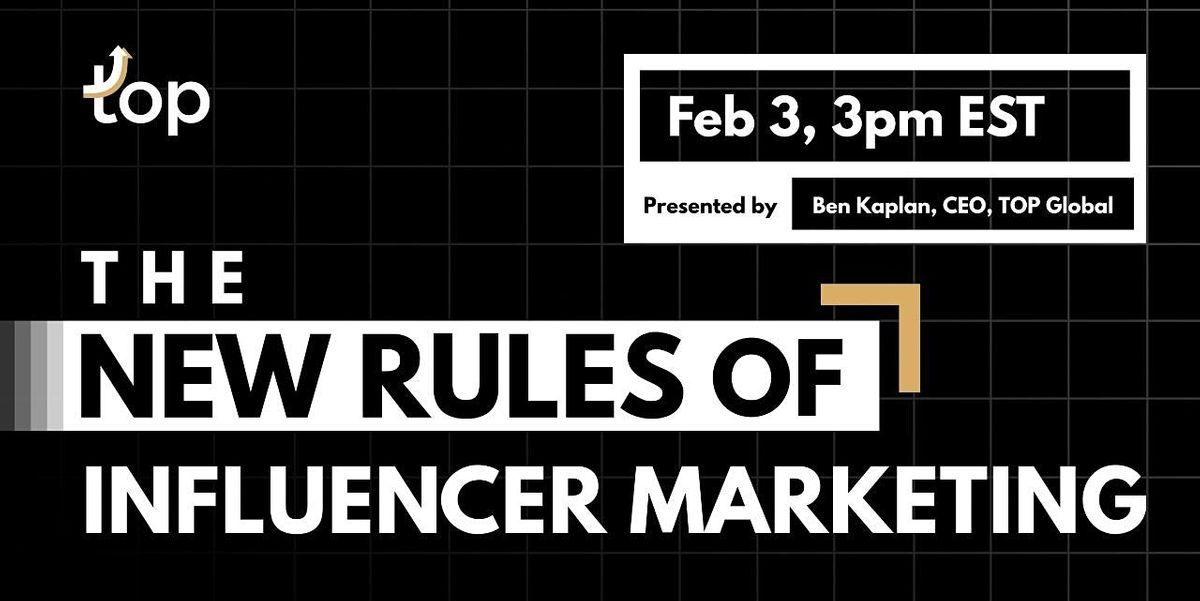 London Webinar-The New Rules of Influencer Marketing