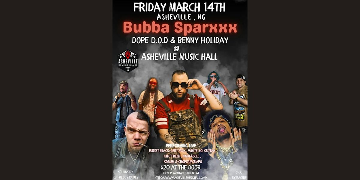 Bubba Sparxxx, Dope D.O.D. & Benny Holiday + more