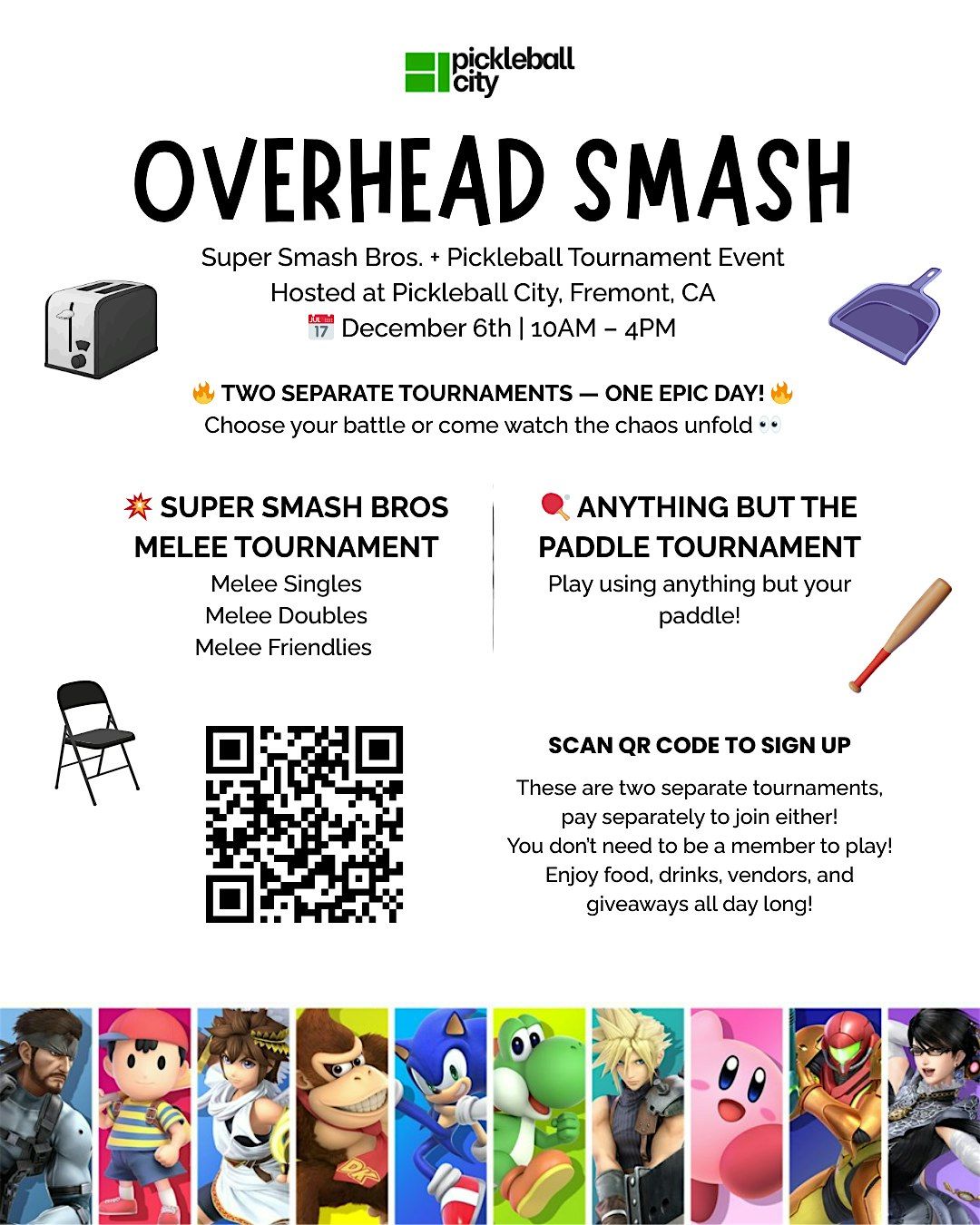 Super Smash Bros x Pickleball CIty