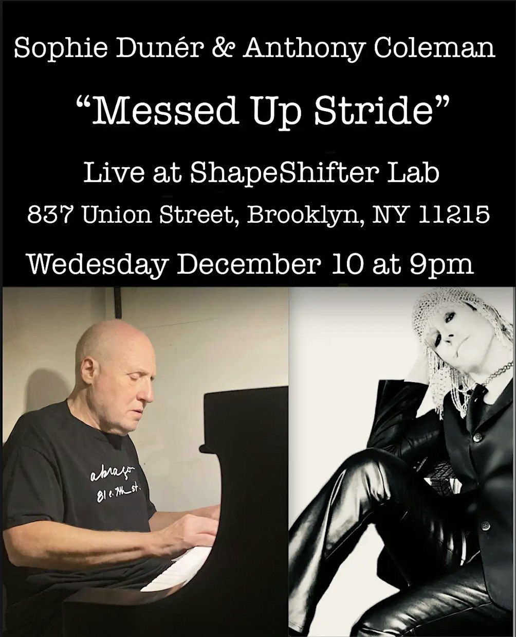 Sophie Dun\u00e9r & Anthony Coleman \/ Messed Up Stride
