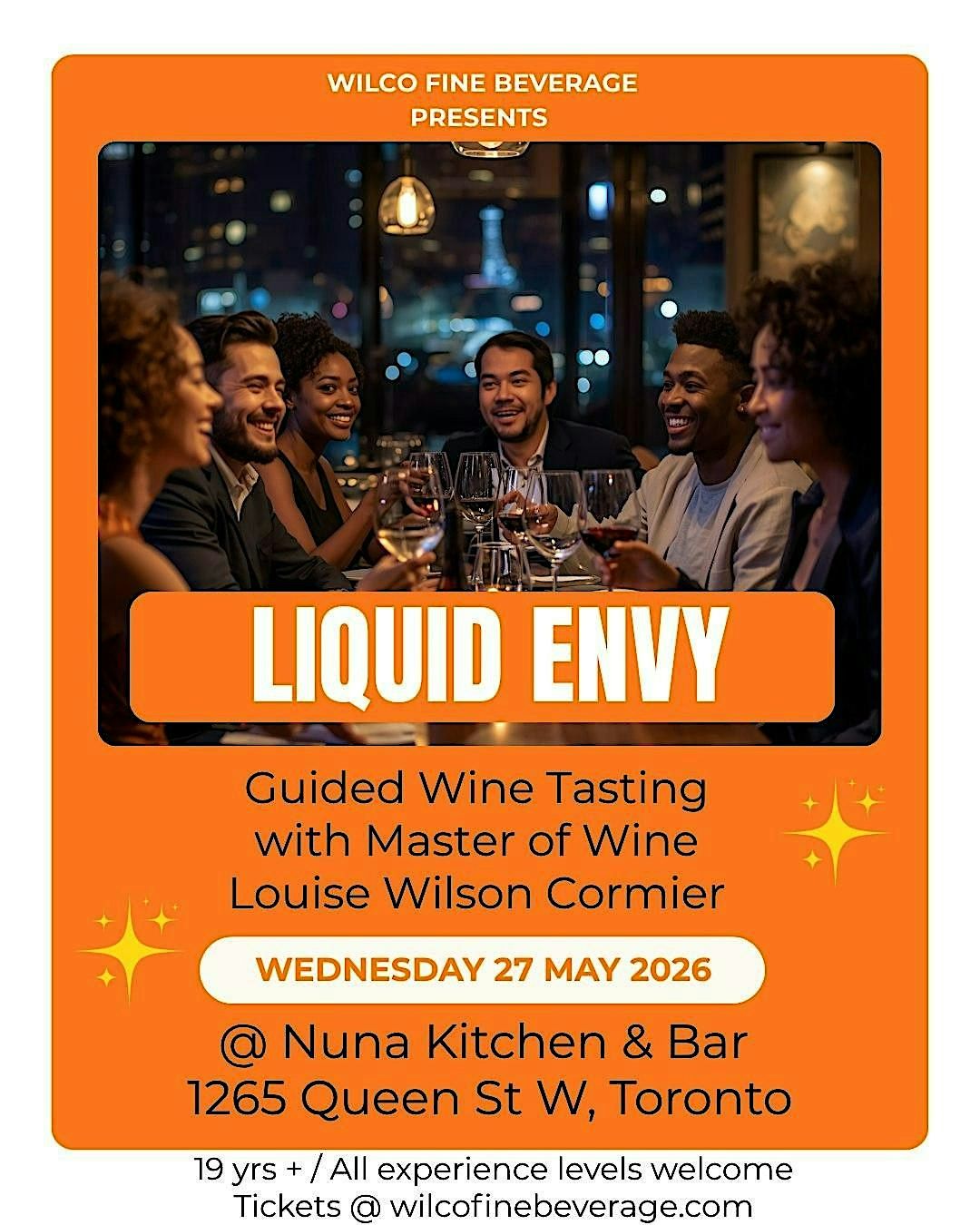 Guided Wine Tasting with a Master of Wine. All experience levels welcome.