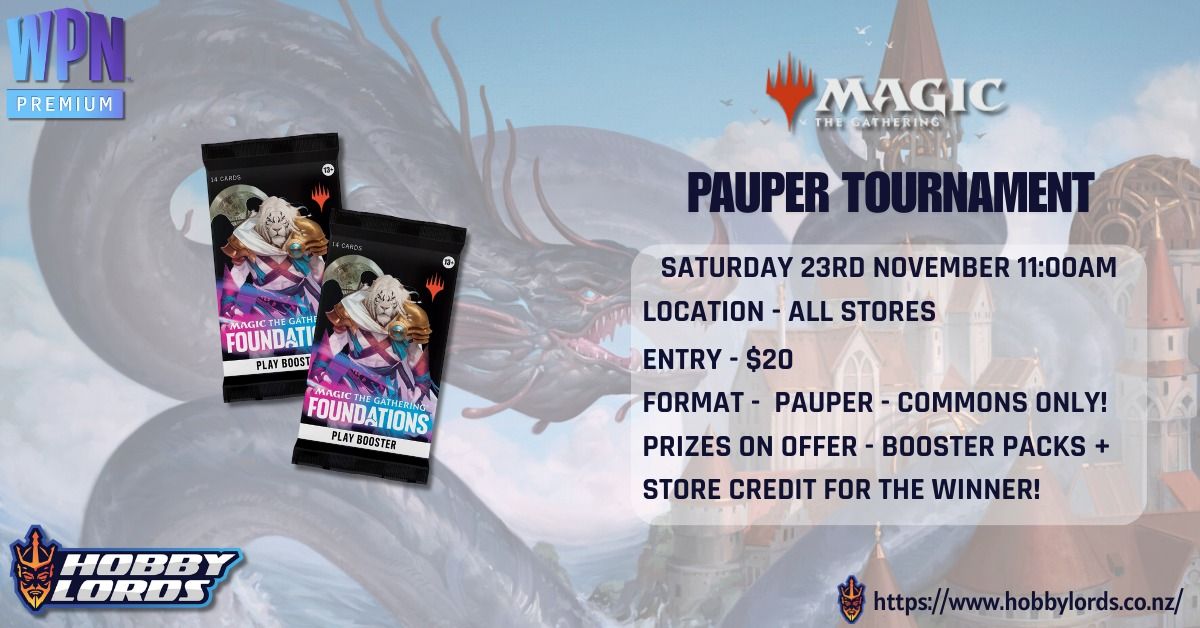 Magic The Gathering - Pauper Tournament!