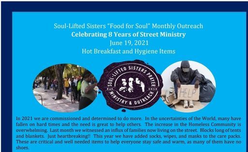 June Soul-Lifted Sisters Outreach Community Feeding