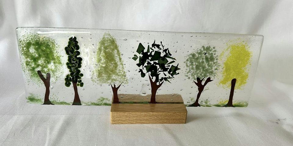 Fused glass - Trees