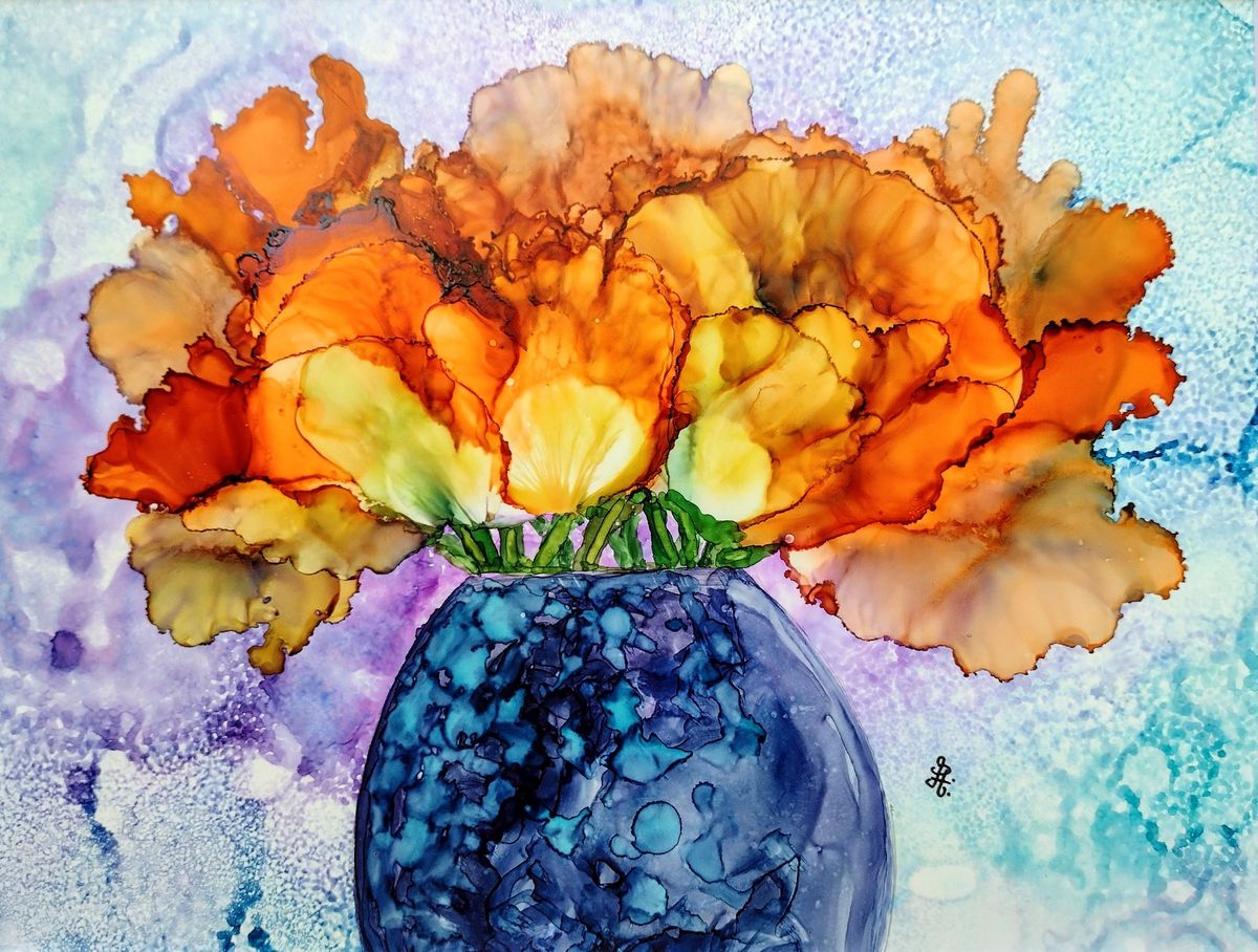 Painting with Alcohol Inks