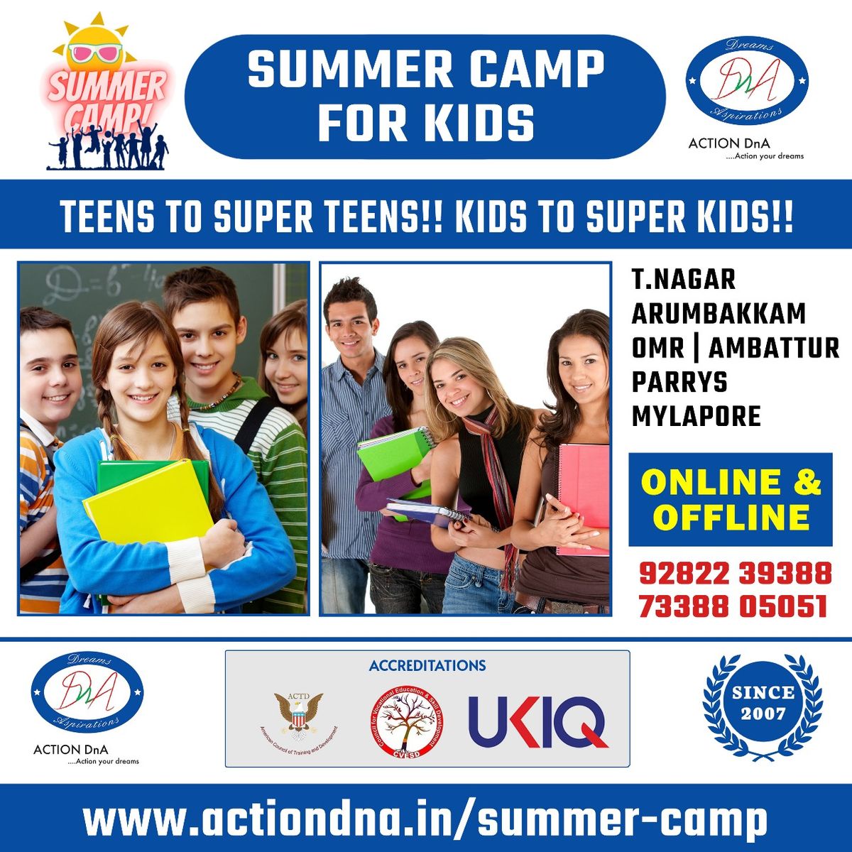 Summer Camps for Kids in Chennai
