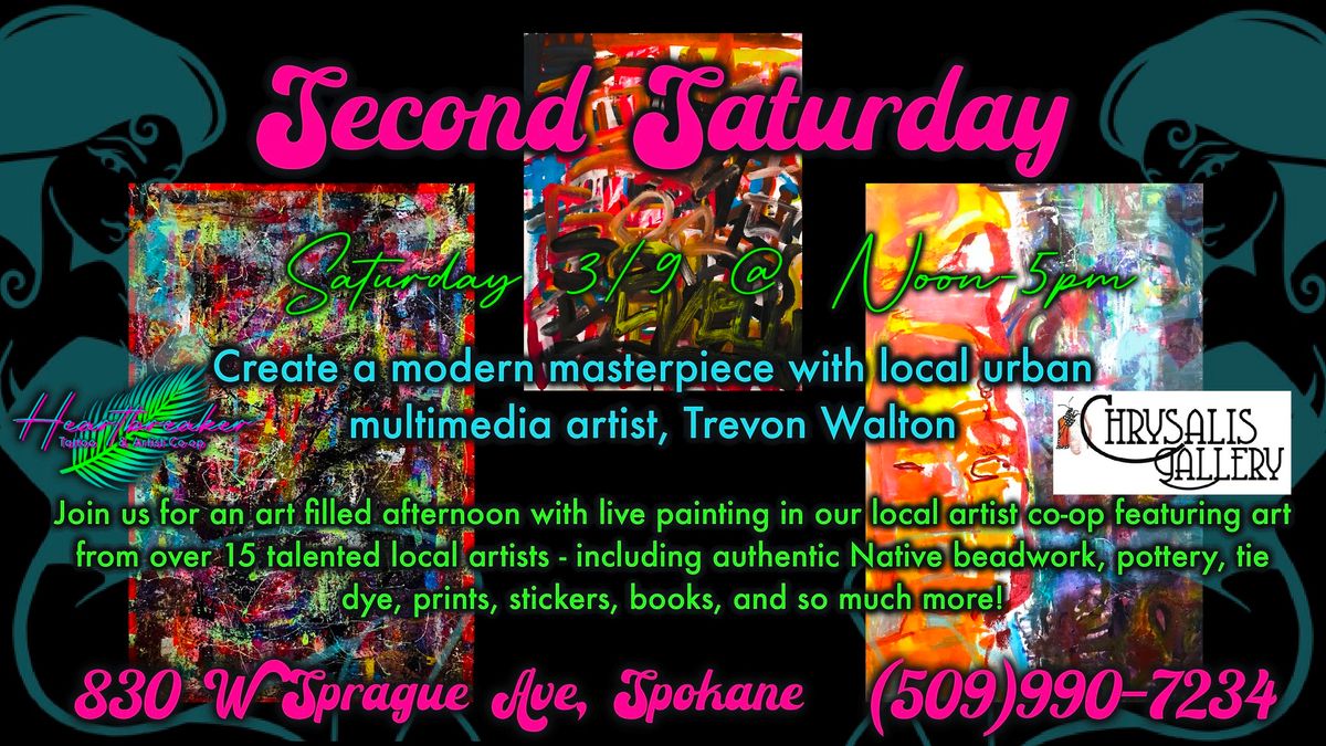 Second Saturday - Live Expressive Painting with Trevon Walton