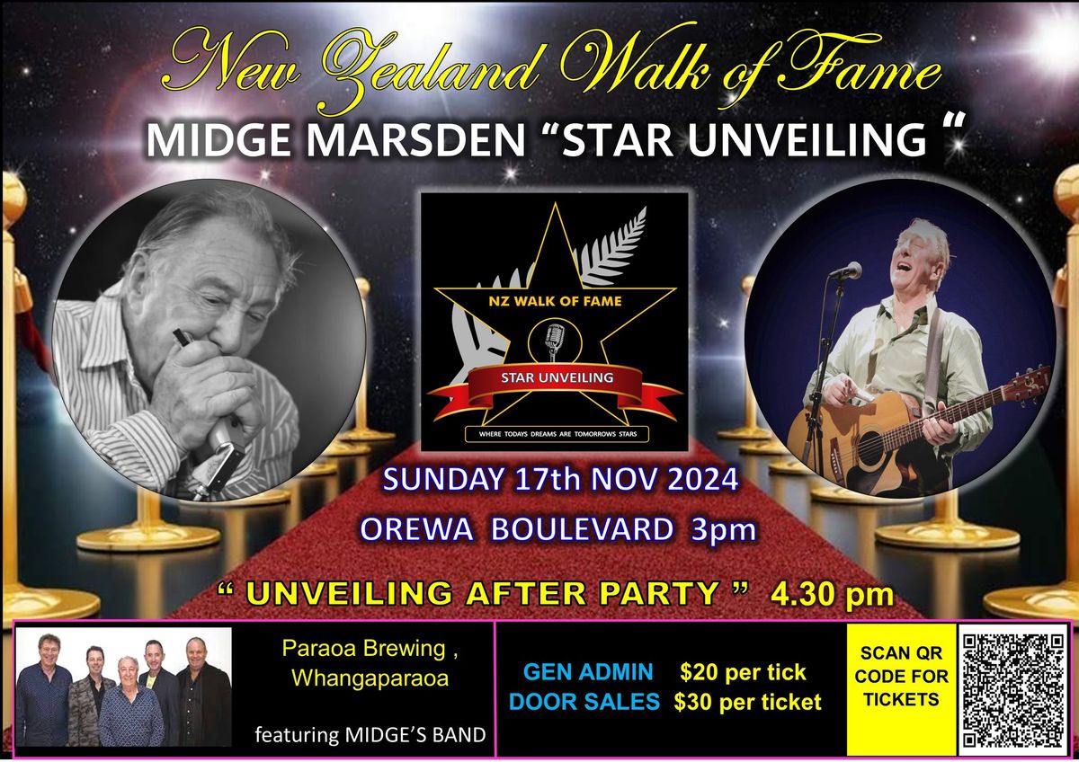 MIDGE MARSDEN STAR UNVEILING