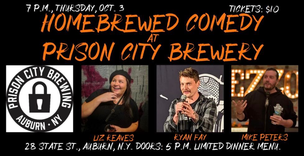 Homebrewed Comedy at Prison City Brewery