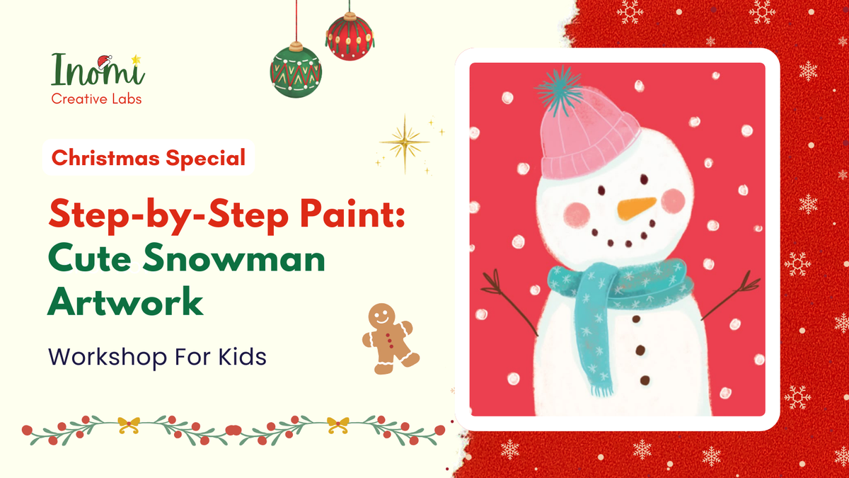 Step-by-Step Paint: Cute Snowman Artwork