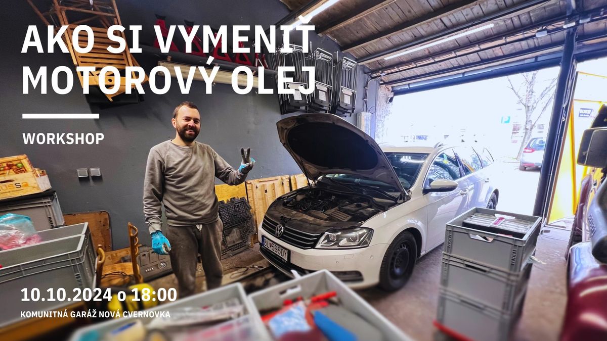 Ako si vymeni\u0165 motorov\u00fd olej | Workshop