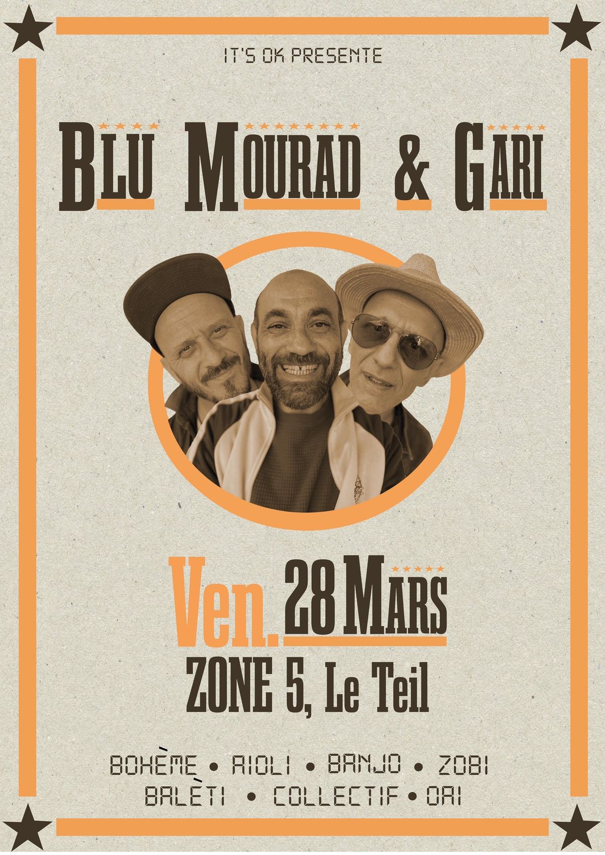 BMG (Blu, Mourad & Gari) en concert