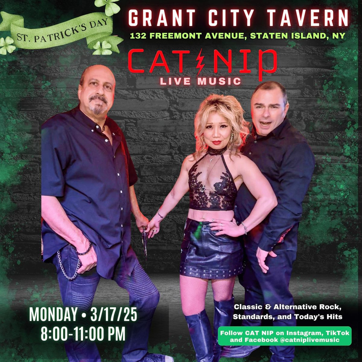 A Rocking St. Patrick's Day Celebration with CAT NIP at Grant City Tavern