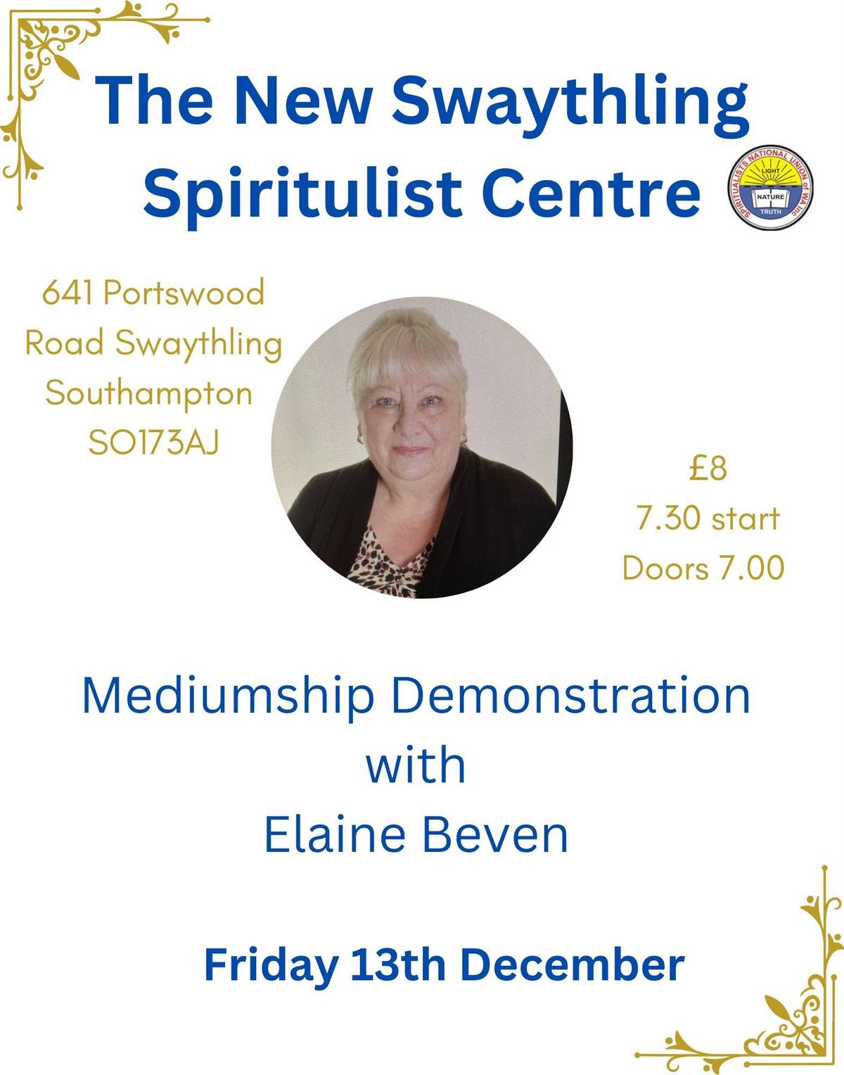 Mediumship DEmonstration with Spiritual Medium Elaine Beven