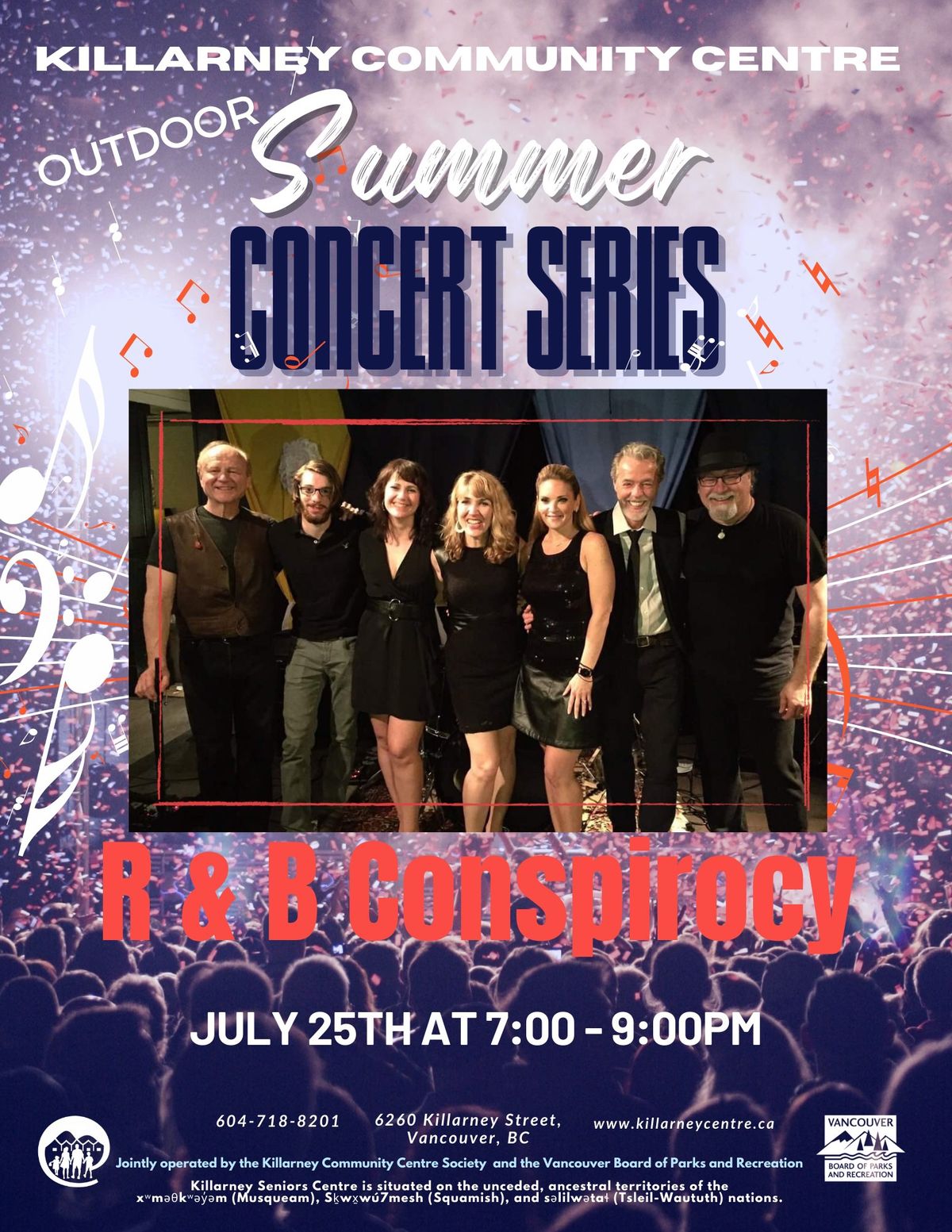 2nd Annual Killarney Community Centre Outdoor Summer Concert Series