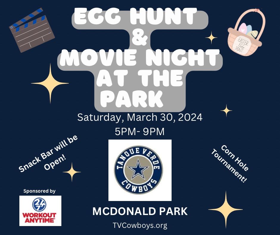 Tanque Verde Cowboys Movie Night at the Park!