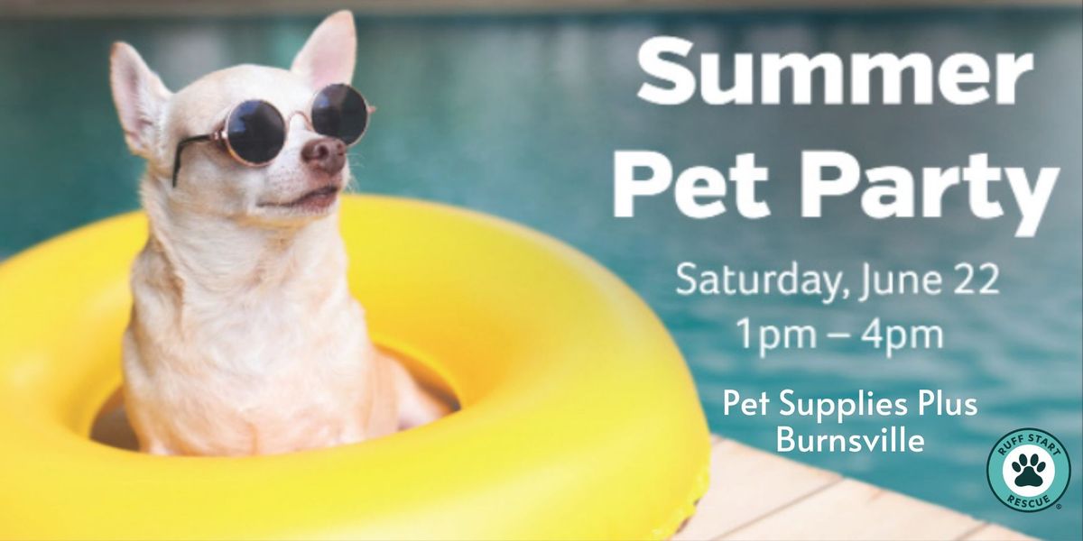 Burnsville Pet Supplies Plus- Summer Staycation Party & Dog Wash Fundraiser