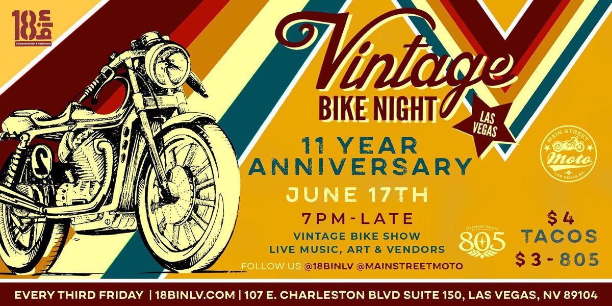 Vintage Bike Night @ 18bin