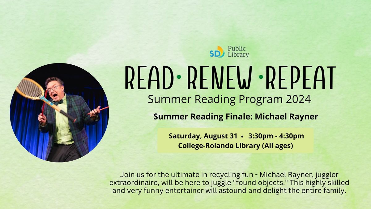 Summer Reading Finale: Michael Rayner