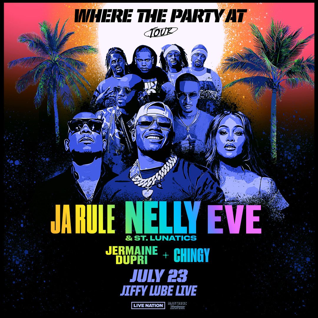 Nelly with Ja Rule and Eve at Jiffy Lube Live