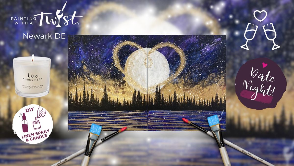 Paint & Sip - Date Night\/Single Canvas: Magical Love