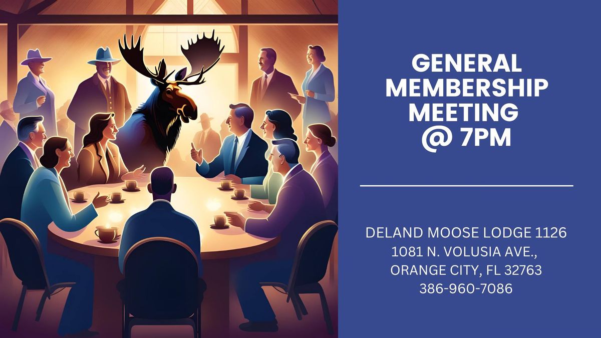 Lodge General Membership Meeting