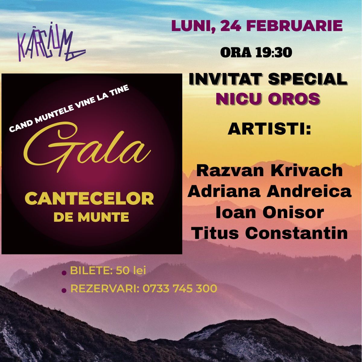 GALA CANTECELOR DE MUNTE