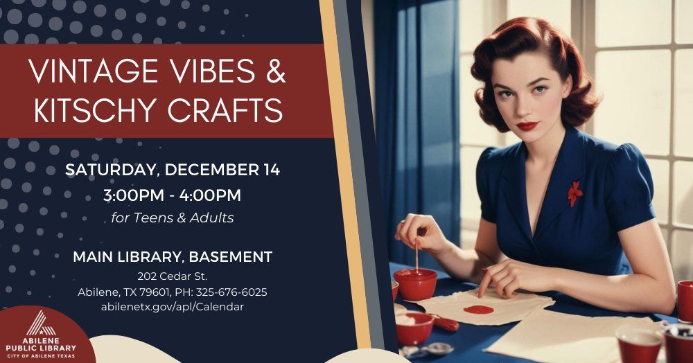 Vintage Vibes & Kitschy Crafts: "Out There" Ornaments (Main Library)