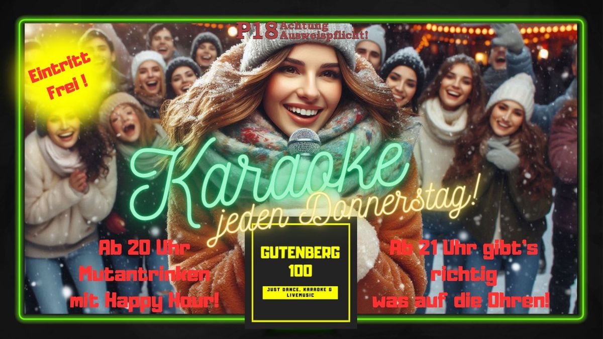 Karaoke jeden Donnerstag!