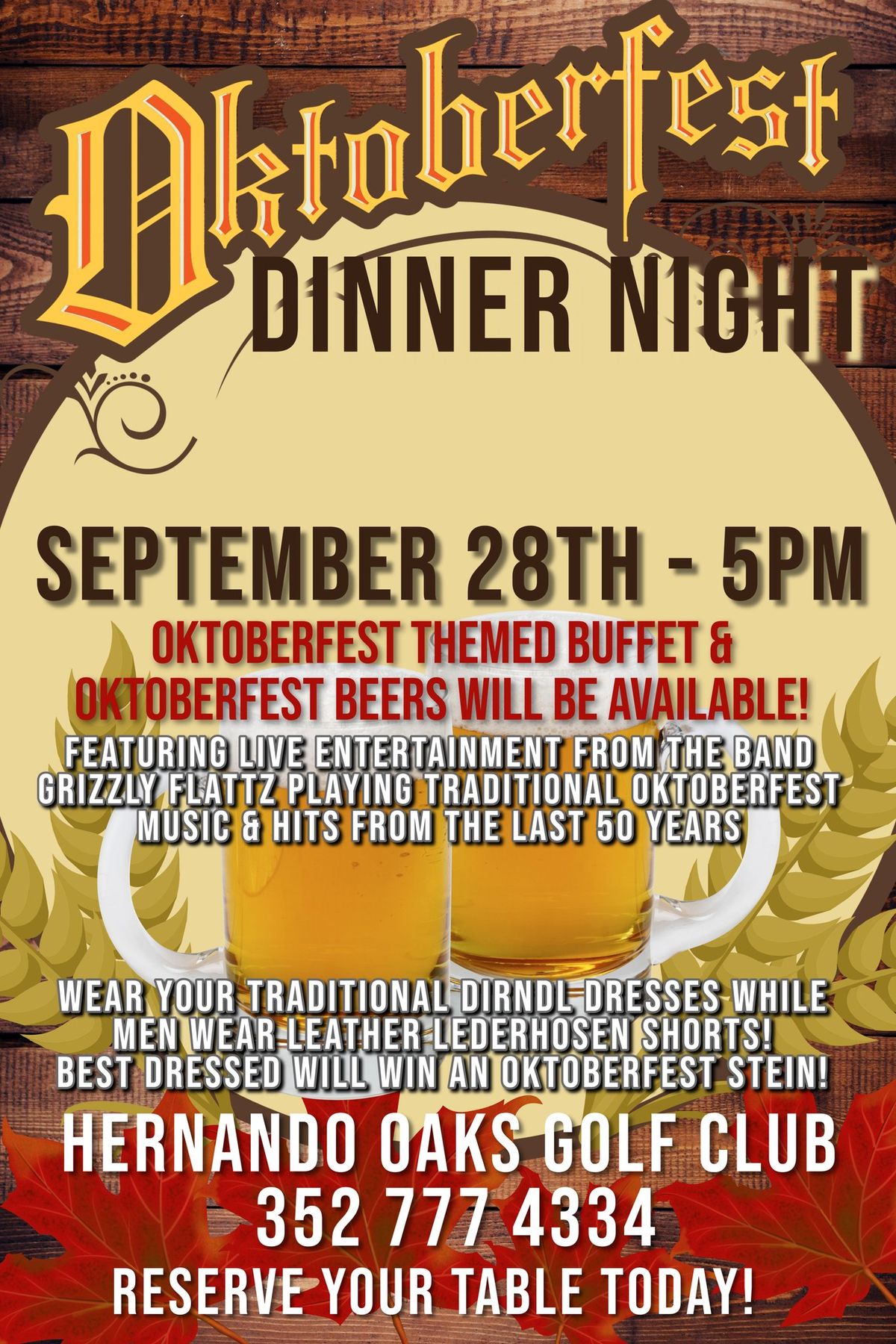 Oktoberfest Kickoff Night