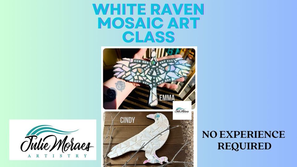 Mosaic Art Class-White Raven 