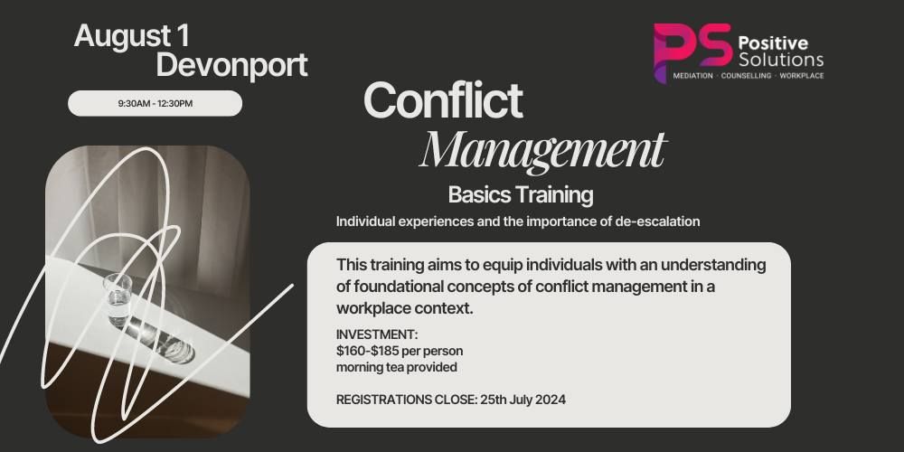 Conflict Management Basics Training - Devonport