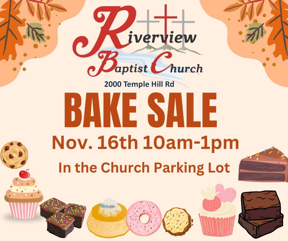 Bake sale to purchase tables!