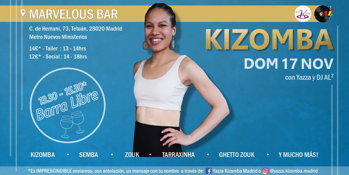 Yazza Kizomba Madrid - domingo 17 noviembre 