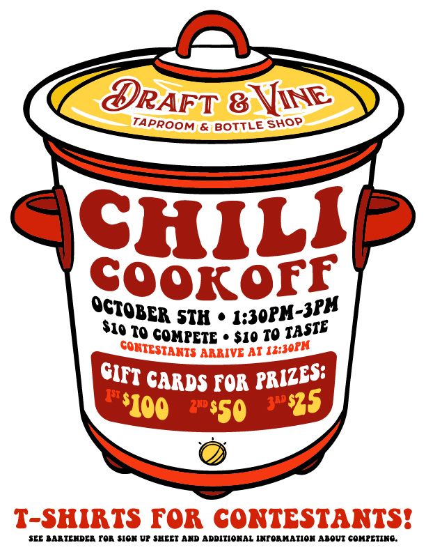 2nd Annual Draft & Vine Chili Cookoff